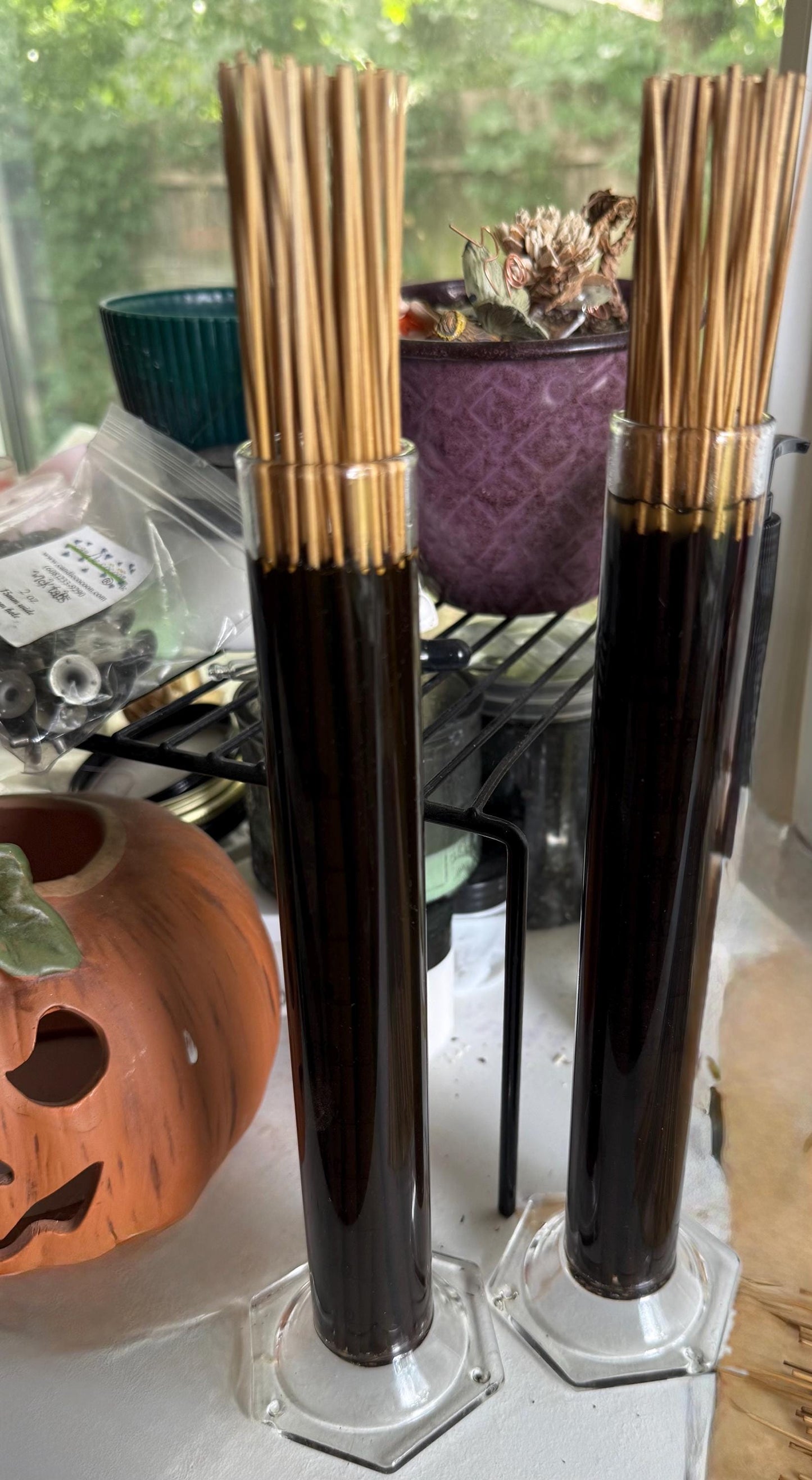 Goddess Persephone, Lilith, Hekate, Incense Sticks: Hand Dipped Pthalate Free Joss and Bamboo.