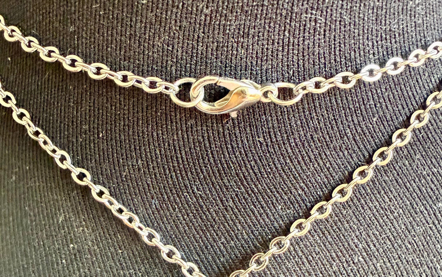 Lilith Sigil Necklace with Garnet, Rose Quartz, and Obsidian Beads.
