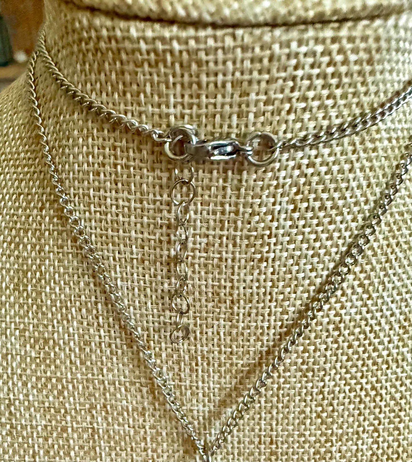 Lilith Sigil Necklace with Red Brecciated Jasper, and Obsidian Beads.
