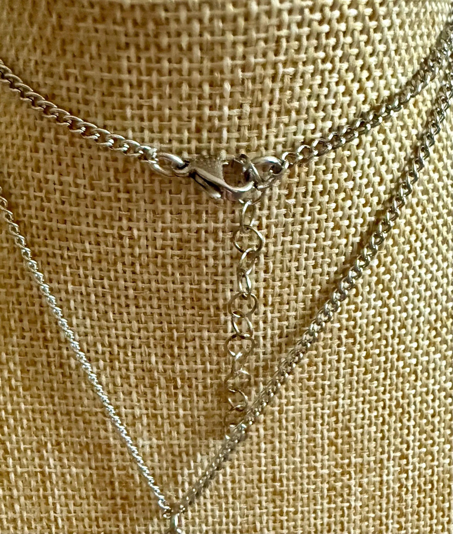 Hekate’s Wheel Strophalos Charm Necklace with Obsidian and Amethyst Beads.