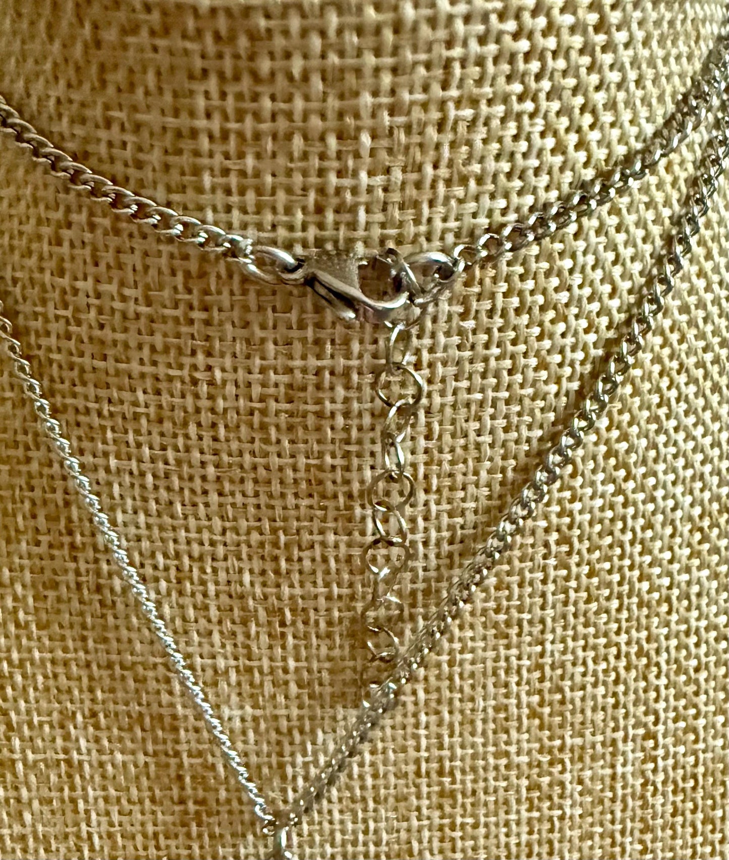 Hekate’s Wheel Strophalos Charm Necklace with Obsidian and Amethyst Beads.