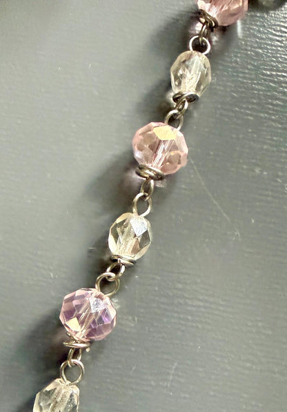 Opalite Handmade Pendulum with Crystal Glass Beads.